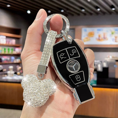 适用奔驰c200L钥匙套老款c180l车glc260壳v260扣glk300全包e级GLA