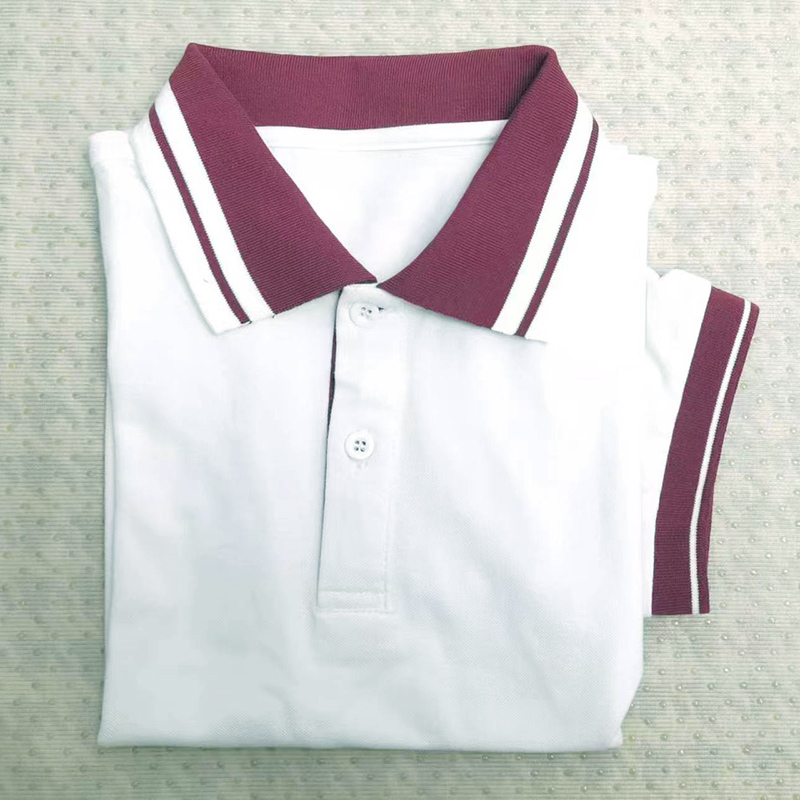儿童白色T恤中小学生校服polo衫金陆小学短袖白t高桥实验浦兴中学