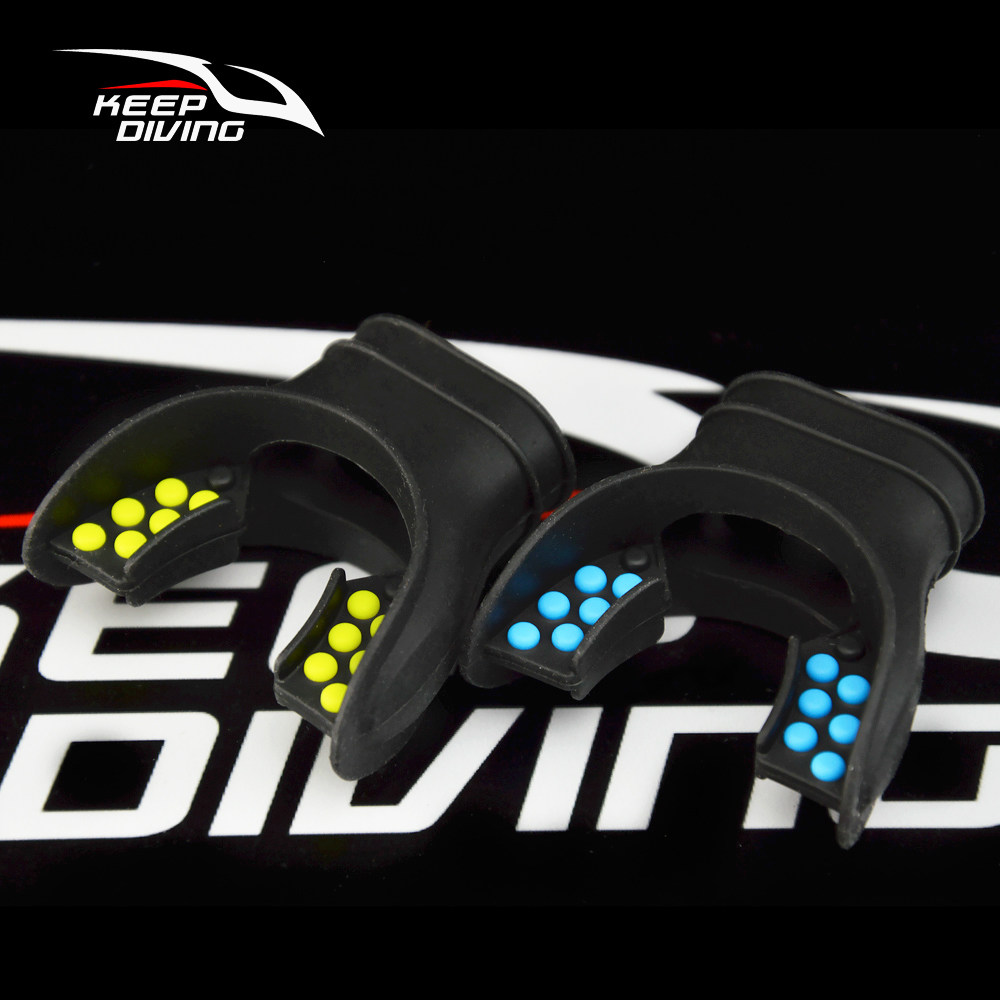 keep diving潜水咬嘴 呼吸器通用配件 硅胶无异味 浮潜呼吸管咬嘴