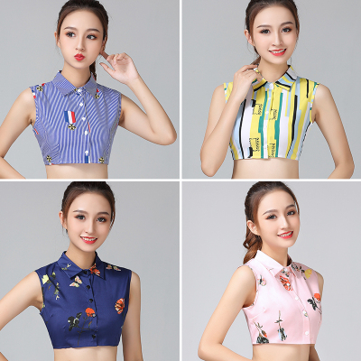 假领系带打底内搭蝴蝶结装饰上衣