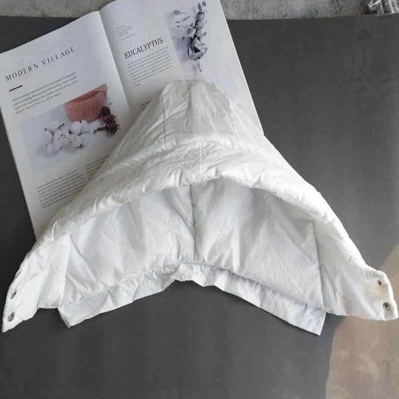 羽绒服防脏帽子可拆卸连帽棉服帽子冬季外套配饰男女通用