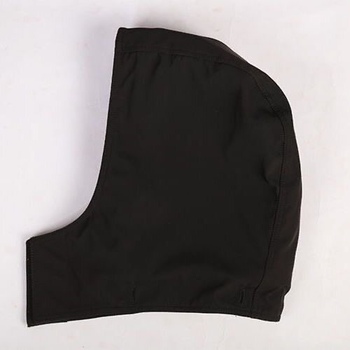 黑色可拆卸帽子男女通用连帽棉服配饰防寒帽