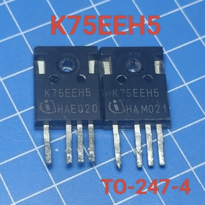 进口拆机原字 K75EEH5 4脚IGBT大功率管75A 650V 复合管