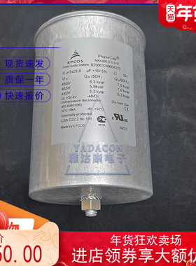 MKK480-D-6.3-01 B25667C4866A375 480V3×28.8uF EPCOS 电容器