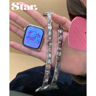 星光记原创可爱趣味模块手链kt库洛米iwatch10987se手表带diy卡通