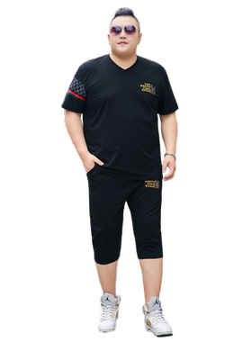 豪朗格大码短袖夏季套装