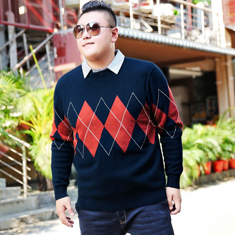 肥佬男士加肥加大码假两件长袖衬衫领毛衣特大号加绒胖子针织衫秋,男装,针织衫/毛衣,淘宝优惠券,粉丝福利购,淘宝优惠卷