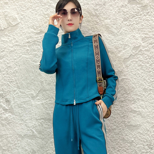 可路莎专柜春秋季新品C231188A休闲短外套女修身拉链卫衣
