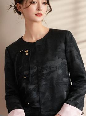 可路莎专柜243129春秋新中式提花改良汉服外套女中国风复古上衣