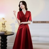 Вечернее платье, красное свадебное платье, коллекция 2022, премиум класс, подходит для подростков