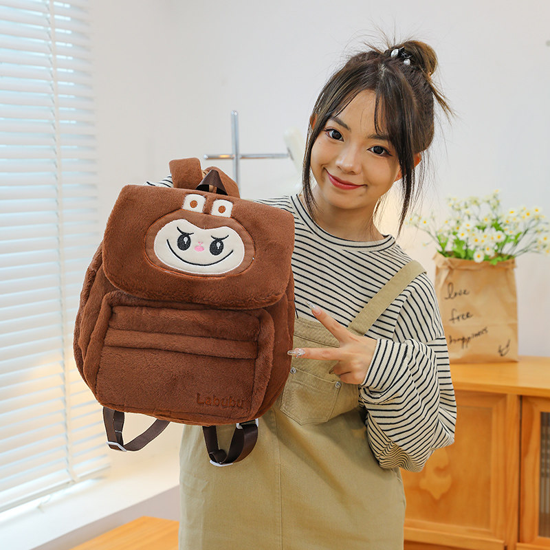 可爱拉布双肩包玩偶毛绒玩具背包儿童幼儿园上学书包女街拍礼物