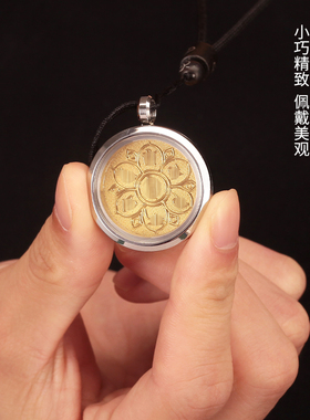 莲花透明水晶男女吊坠项链