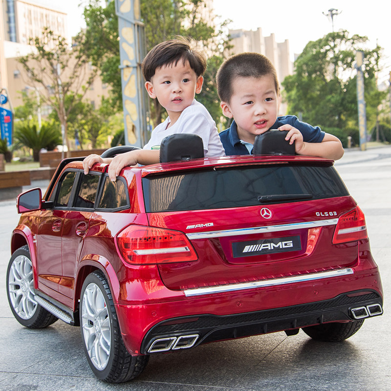 奔驰儿童电动车四轮四驱越野车小孩玩具小汽车可坐双人座宝宝童车