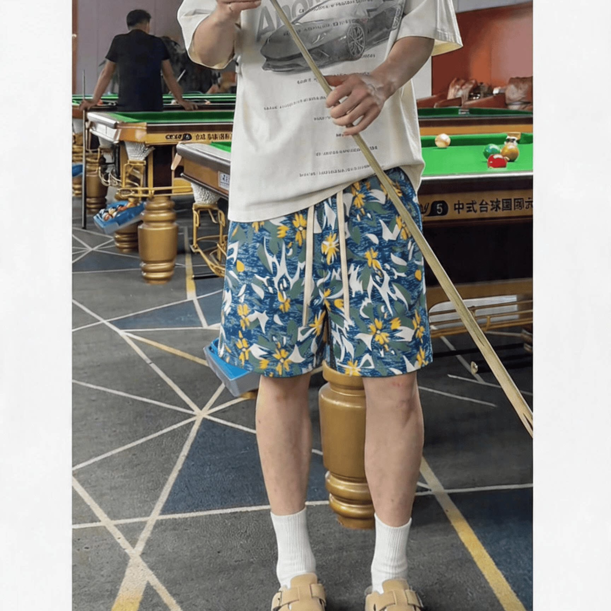 夏季男士潮流五分休闲裤潮牌帅气直筒百搭男女同款短裤外穿沙滩裤