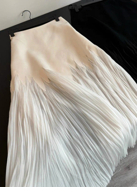 法式设计感白色网纱半身裙女春季新款高腰显瘦 a字长裙超好看纱裙
