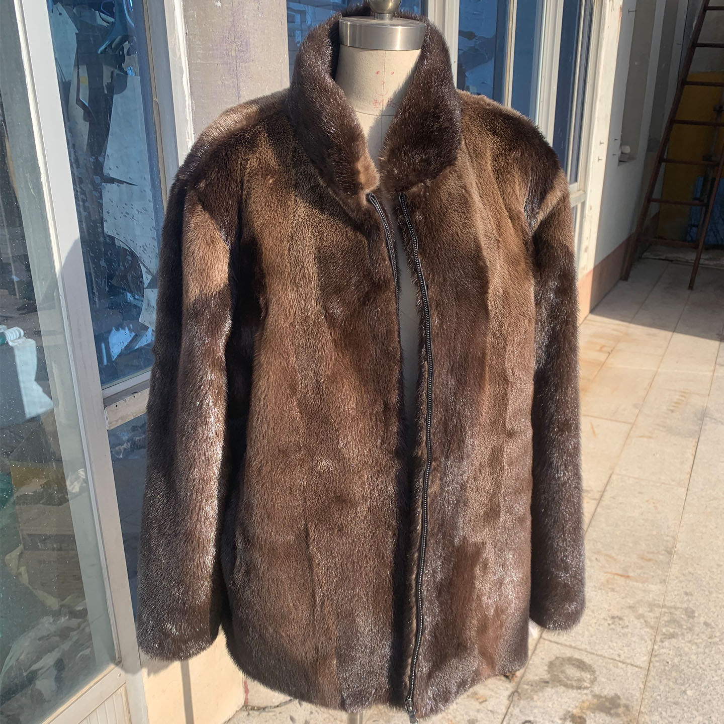 2026年240斤260斤左右超大码水獭皮草男装刀领子胖人服装专业做款,男装,皮草,淘宝优惠券,粉丝福利购,淘宝优惠卷