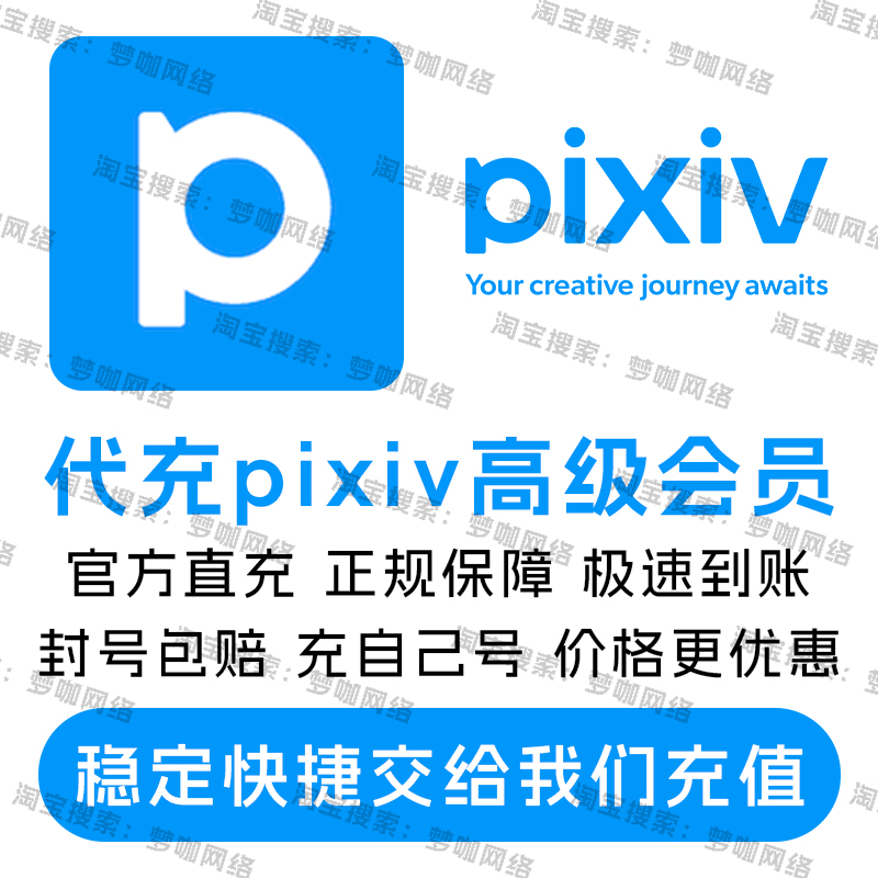 pixiv高级会员代充P站会员代充pixiv会员订阅pixiv会员官方直充