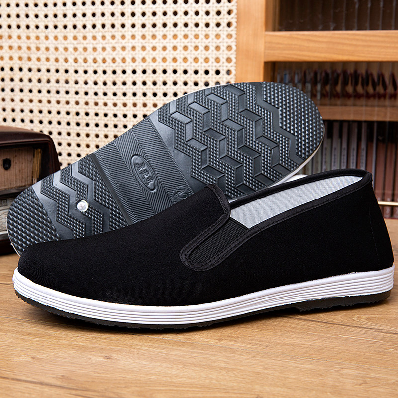 春夏季老北京布鞋男士舒适透气休闲帆布一脚蹬工作千层软底布鞋男,流行男鞋,布鞋,淘宝优惠券,粉丝福利购,淘宝优惠卷