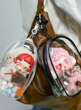 SP冬日乐章毛绒公仔保护套SKULLPANDA保护壳labubu溜娃包绒保护套