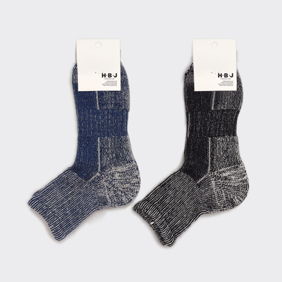 HBJ男中筒毛底棉袜复古潮流四季
