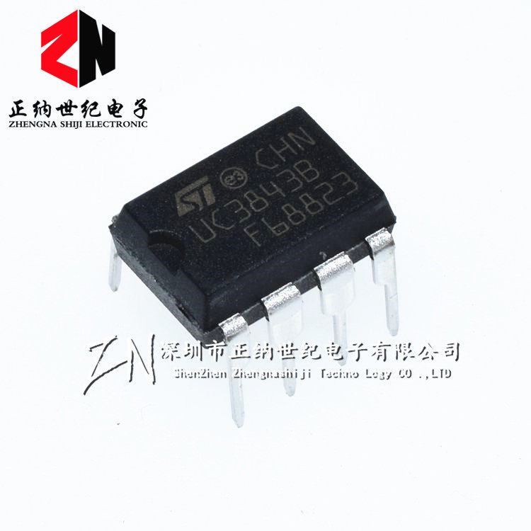 全新 UC3843 UC3843B UC3843BN DIP-8 电流模式PWM调制控制器