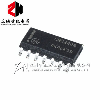 全新原装ON LM324DR2G LM324DG 四路运算放大器 贴片SOP-14