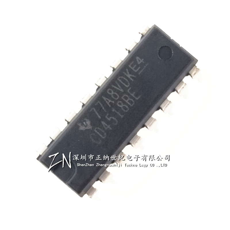 CD4518BE HEF4518BP DIP-16 全新 原装进口 双BCD加法计数器