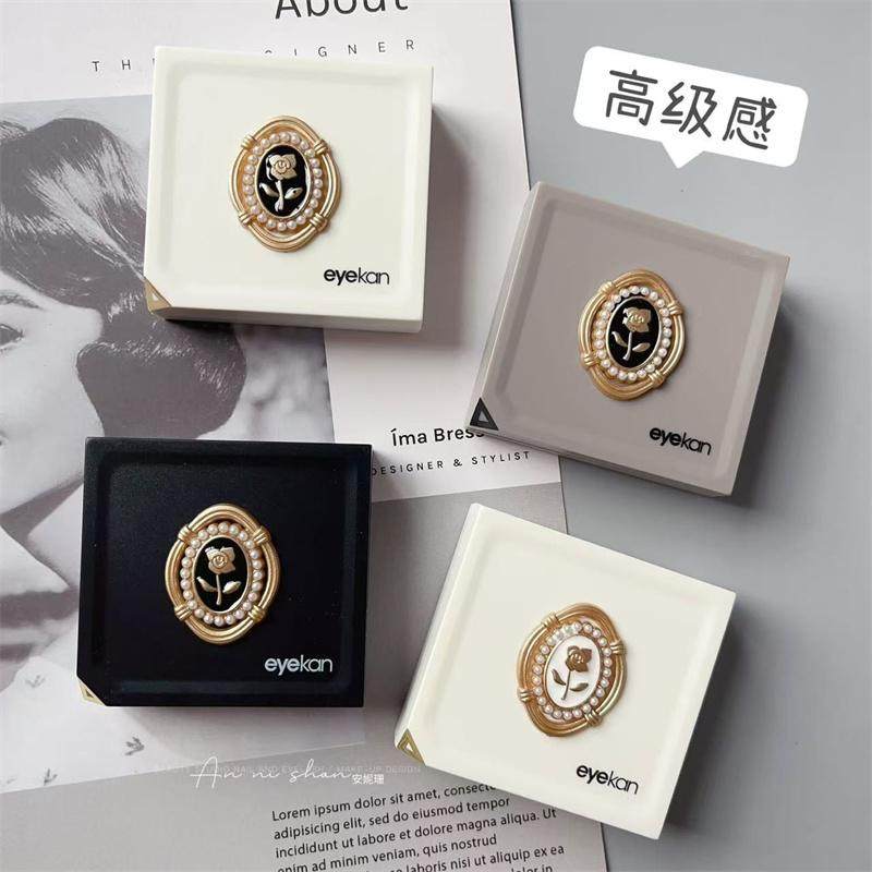 法式金色玫瑰珍珠之眼美瞳盒