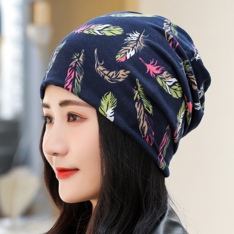 新款夏季薄款头巾帽光头帽空调帽春秋套头透气遮白发帽月子睡帽