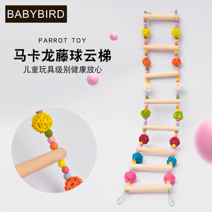 鸟用秋千吊环梯子爬梯云梯鸟笼配件用品用具虎皮鹦鹉啃咬玩具八哥
