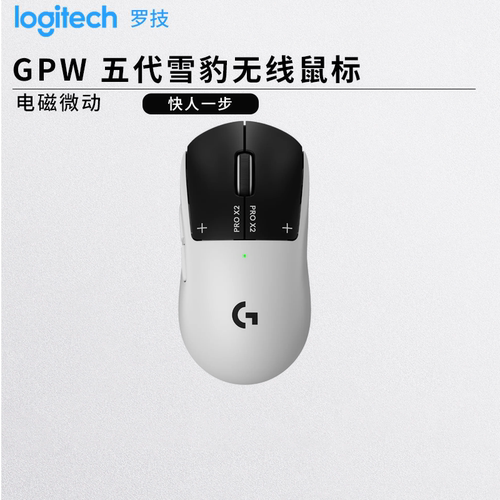 罗技GPW5雪豹无线鼠标狗屁王五代gpw5游戏电磁微动8K轮询率CS瓦