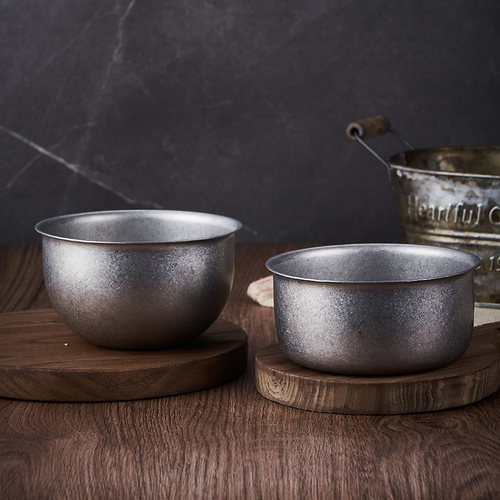 AGU户外复古不锈钢加厚汤碗家用