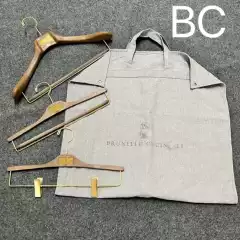 In Stock BC Cotton Bag Brunello Cucinelli Suit Hanger Suit Bag BC Overcoat Dust Bag Suit Hanger Pants Rack