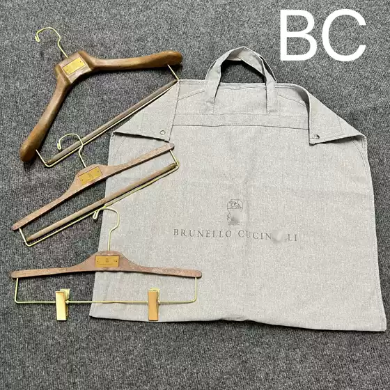 In Stock BC Cotton Bag Brunello Cucinelli Suit Hanger Suit Bag BC Overcoat Dust Bag Suit Hanger Pants Rack
