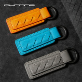 alcantara翻毛麂皮nappa真皮汽车钥匙环扣挂件创意钥匙链BV潮牌