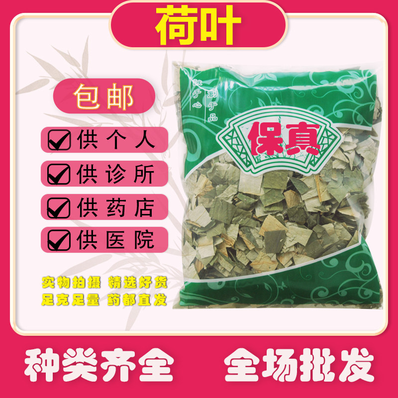 安国中药材市场新鲜荷叶无硫天然方片荷叶茶荷叶 干荷叶片1000克