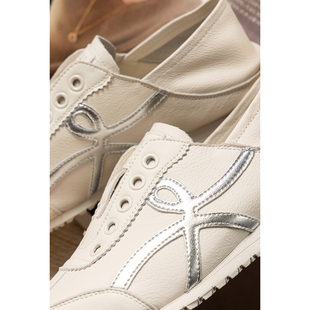 头层牛皮一脚蹬德训小白鞋 实在太舒服 还带内增高 底好软 女 鞋