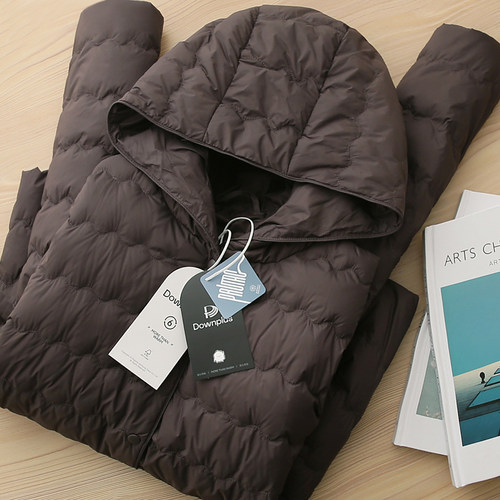 始z鸟同源！上等90白鸭绒！薄~但超暖！内外穿羽绒服连帽女小个子