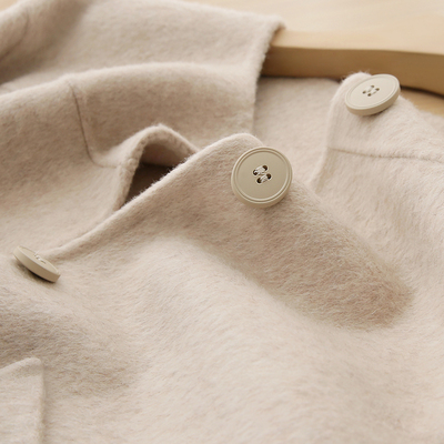 反季清仓！低于成本！80%羊毛~质感杠杠的！直筒小宽松毛呢外套女