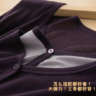 帮工厂亏本清仓！打底可外穿！假两件针织开衫女修身显瘦