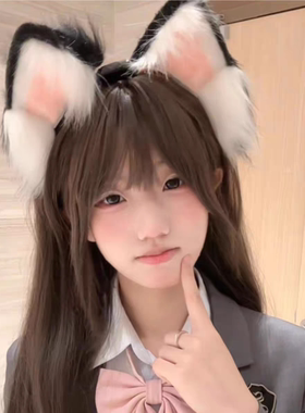 电动猫耳会动的兽耳狐狸