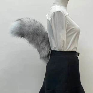 狐狸尾猫尾巴会摇动的尾巴拍拍动的尾巴声控电动摇摆尾可充电狐尾