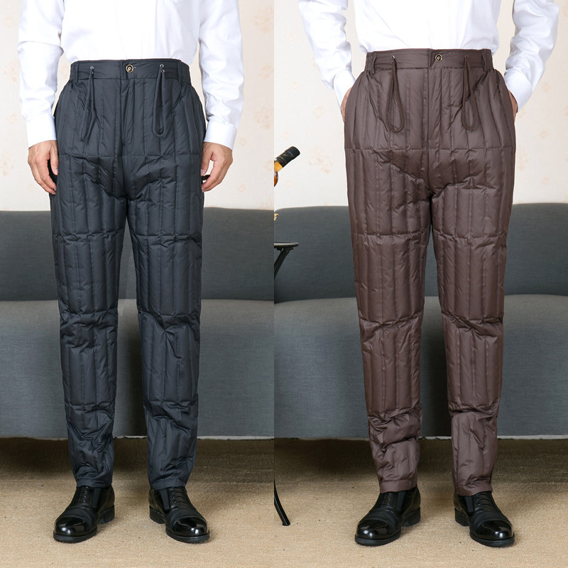 中老年薄款男士羽绒裤内胆冬季深裆高腰保暖裤内外穿70岁80爷爷裤在类目 男装, 羽绒裤中 - 来自Buy2taobao.com提供专业的淘宝代购服务
