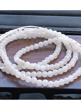 自然光实物拍/缅甸天然A货翡翠圆珠小米珠挂件链14.88g带证书老坑