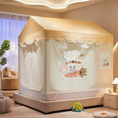 加粗加厚铁艺烤漆儿童坐床防摔款