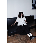 23SS 春夏日系绑带白衬衫 女 Sleepzoo 复古小众宽松百搭短袖 衬衣