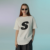 百搭BF中性风短袖 tee 女 夏季 三折清仓 国潮多色S标logoT恤衫