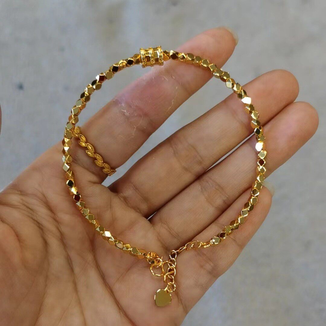 越南沙金小蛮腰碎银几两手链时尚