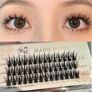 ZHINMOJ 新款火焰加宽浓密夹心假睫毛卷翘柔软芭比睫单株眼睫毛