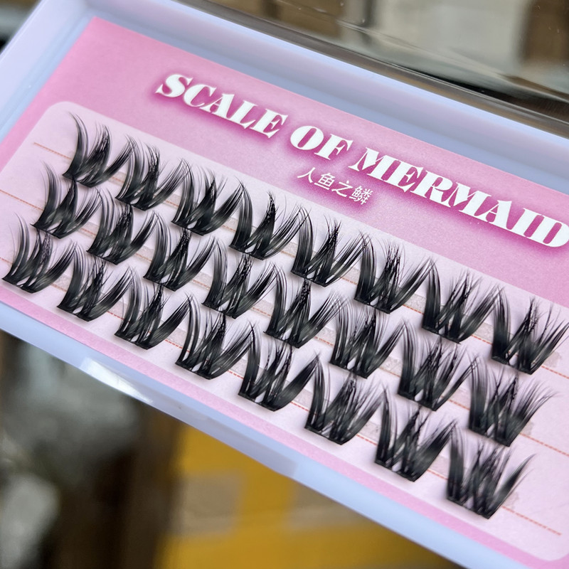 人鱼之鳞D翘双鱼凤尾假睫毛
